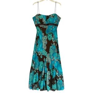 Metaphor Y2K Babydoll Whimsigoth Maxi Dress Womens 14 Large Paisley Fairycore